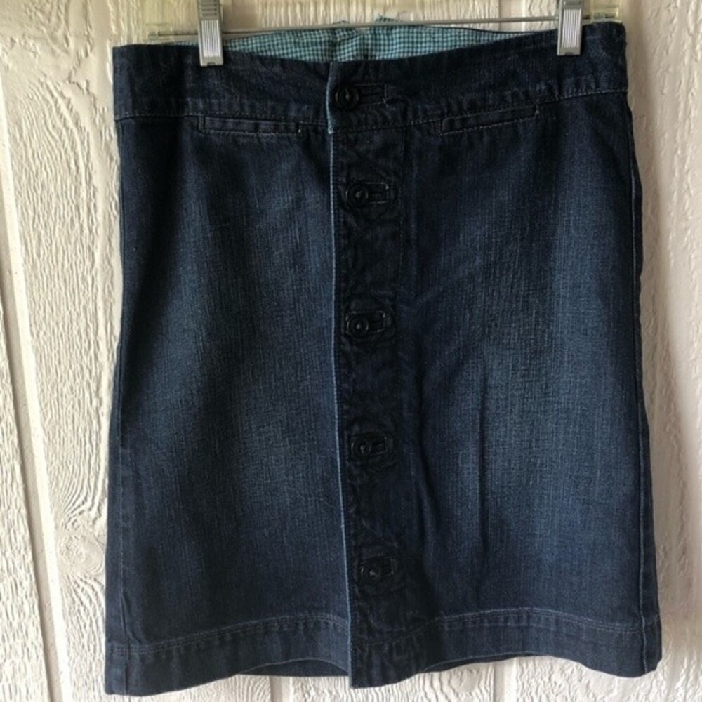 Lucky Brand Sailor Sallie Blue Denim Skirt Women's Sz. 4